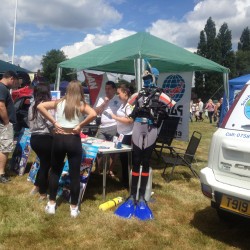 PADI scuba diving courses being offered by Scuba in the Weald at the Cranbrook Fair 2014 in Kent