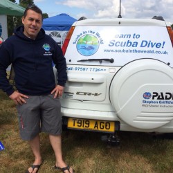 Scuba in the Weald promoting PADI & EFR first aid training in Kent.
