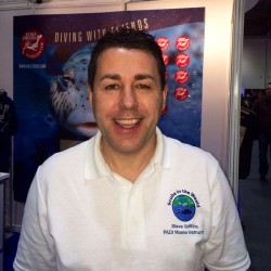 Steve Griffiths PADI Master Instructor from Scuba in the Weald at the Dive Show at LIDS 2014